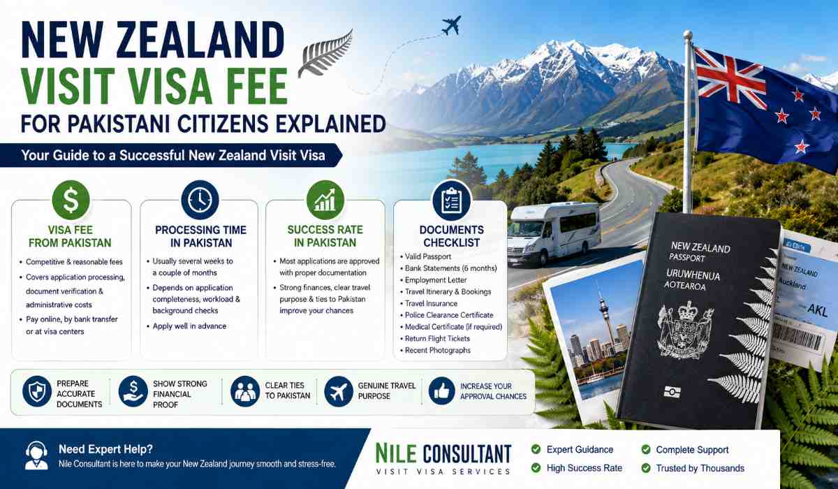 New Zealand Visit Visa Fee for Pakistani Citizens Explained
