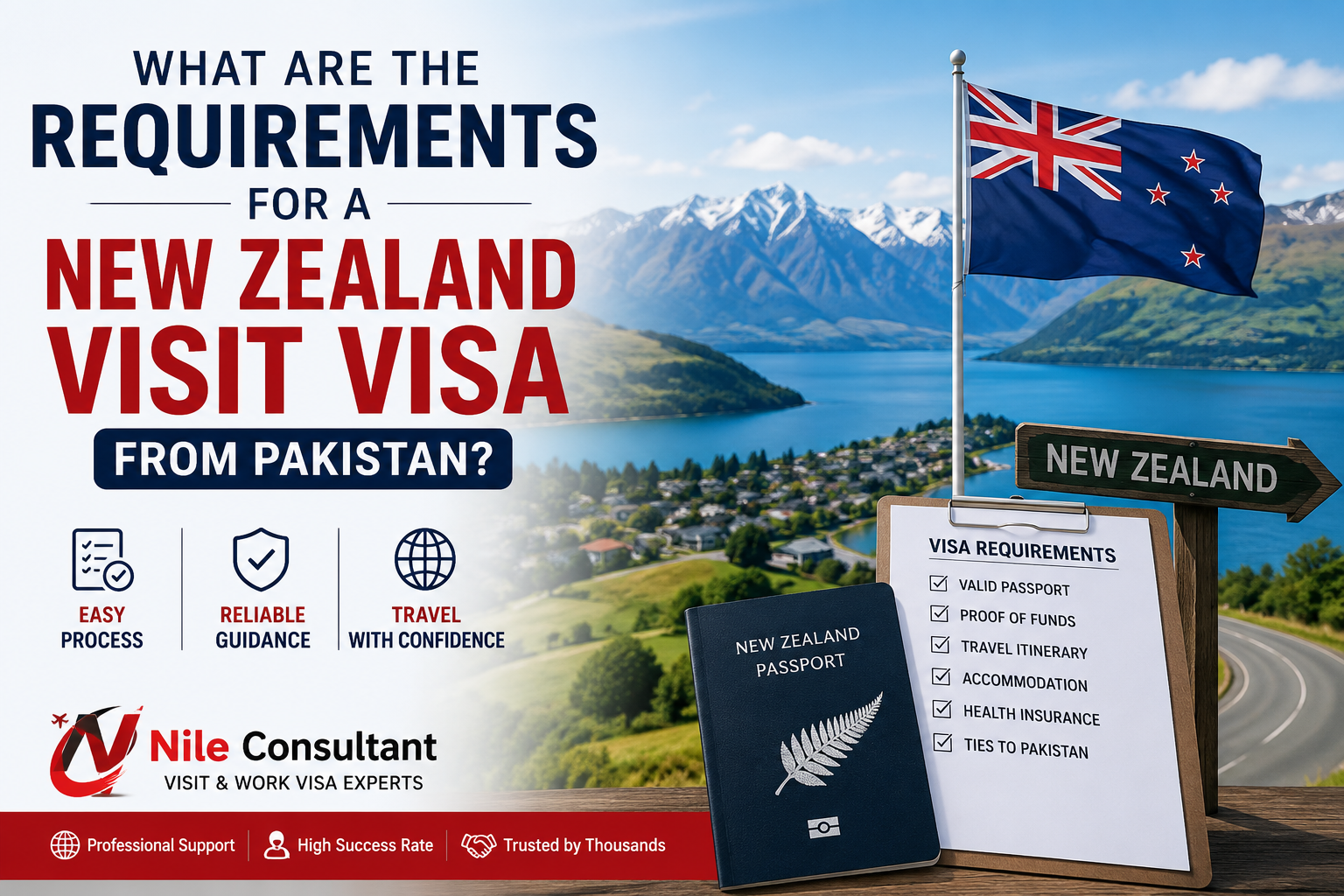 Wh‌a‌t Are the R‍equiremen‌ts for a New⁠ Ze⁠aland Visit Visa from‍ Pa⁠kistan?
