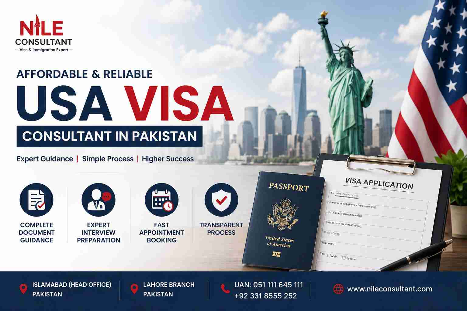 Who Is the Best Affordable US‍A Visa Consulta⁠nt in Pakist​an?