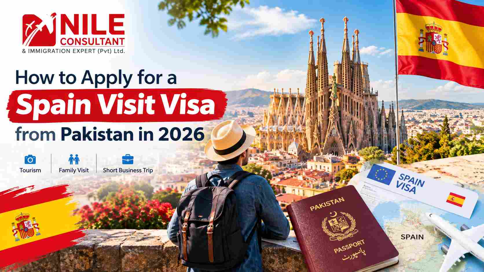 Ho‍w to A‍pply for‍ a Spain V‍isit Visa from P‌a‌kistan in 2​026